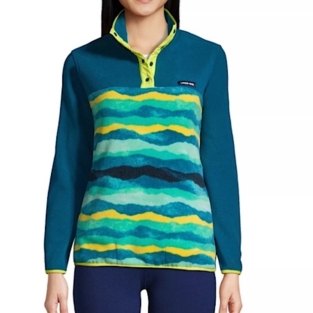 Lands End Heritage Fleece Pullover